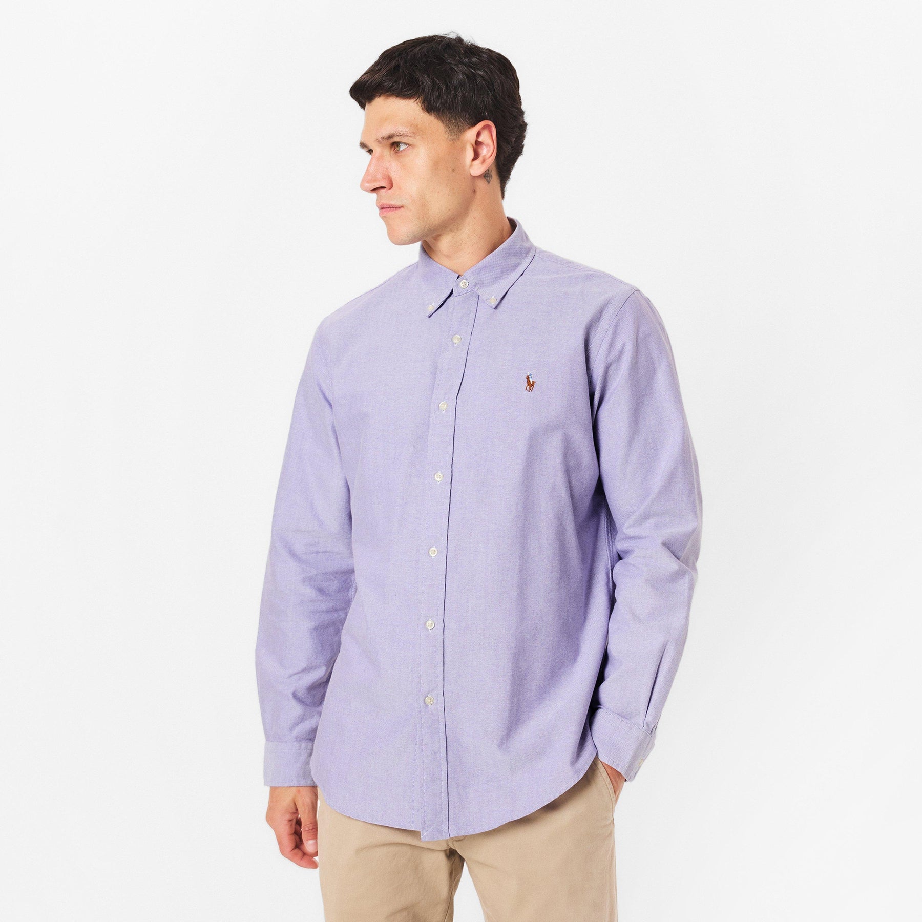 Men's Slim Fit Oxford Long Sleeve Shirt