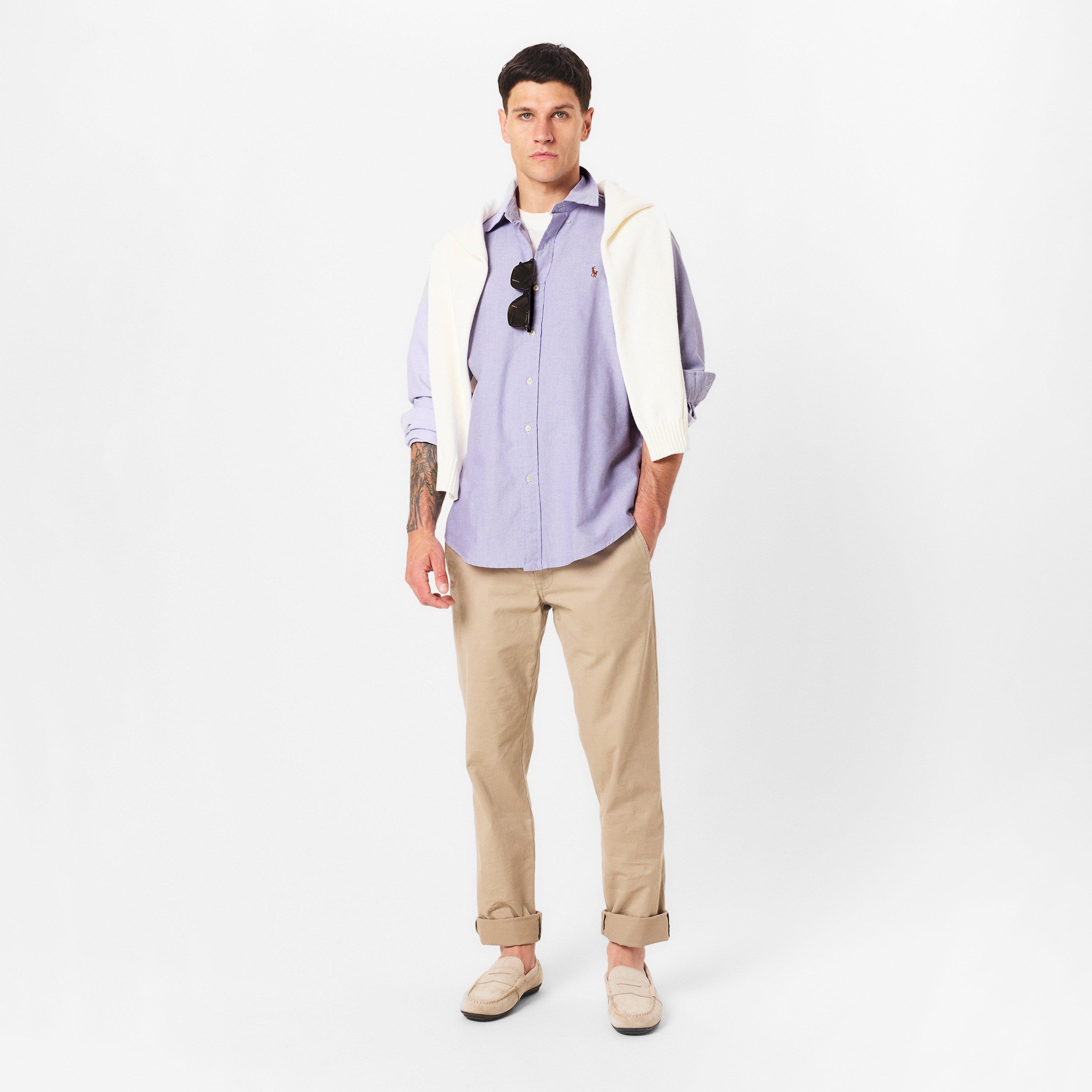 Men's Slim Fit Oxford Long Sleeve Shirt
