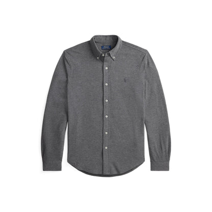 Slim Fit Button-Down Plain Shirt