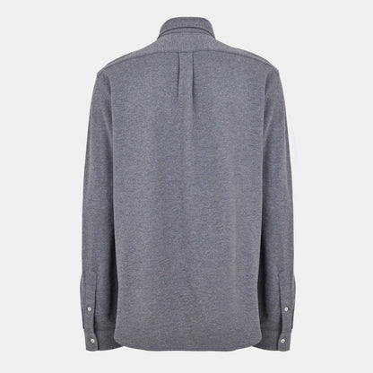Slim Fit Button-Down Plain Shirt
