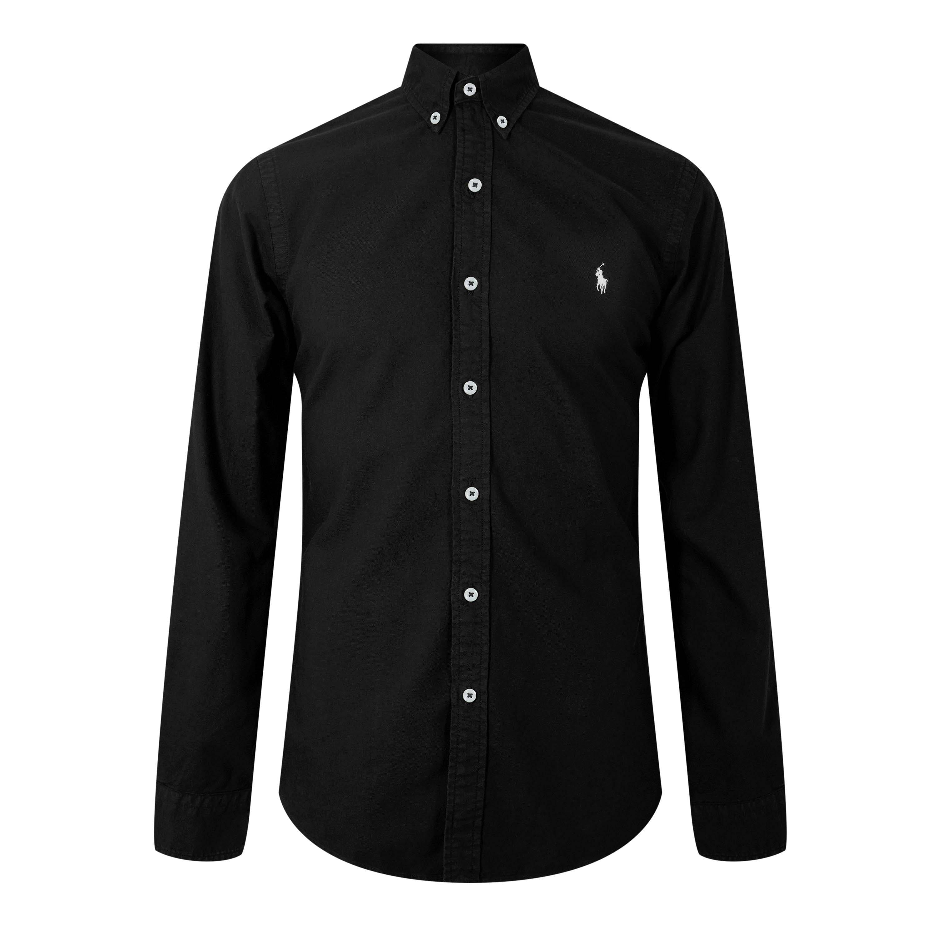 Men's Slim Fit Button-Down Plain Shirt