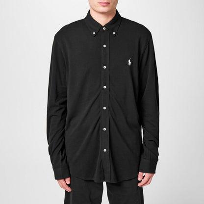 Men's Slim Fit Button-Down Plain Shirt