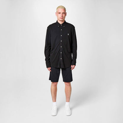 Men's Slim Fit Button-Down Plain Shirt