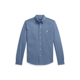 Slim Fit Button-Down Plain Shirt