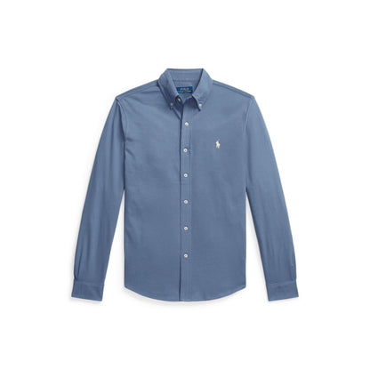 Slim Fit Button-Down Plain Shirt