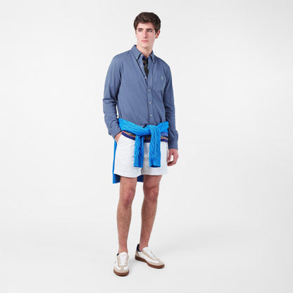 Men's Slim Fit Button-Down Plain Shirt