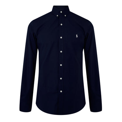 Men's Slim Fit Button-Down Plain Shirt