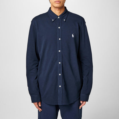 Men's Slim Fit Button-Down Plain Shirt