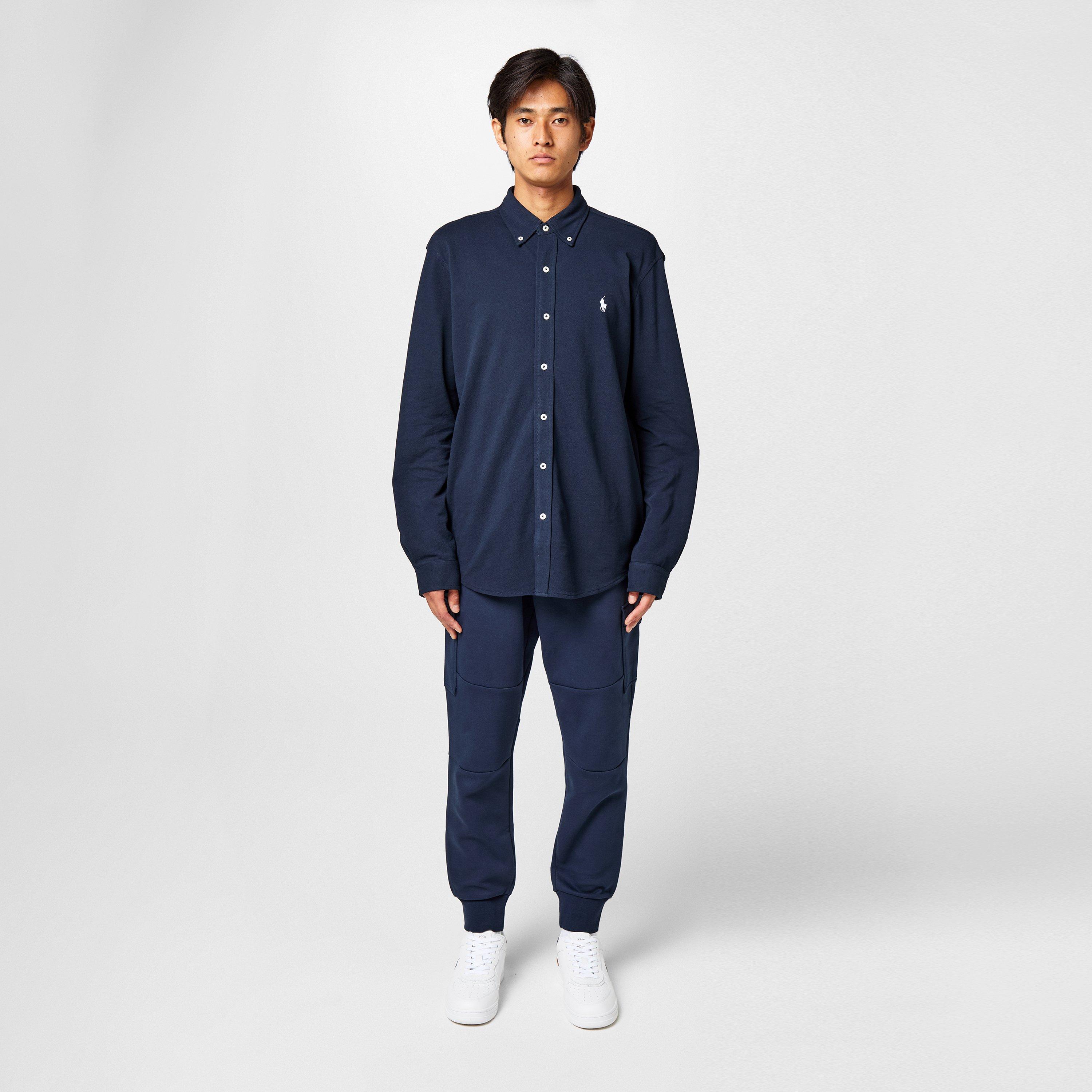 Men's Slim Fit Button-Down Plain Shirt