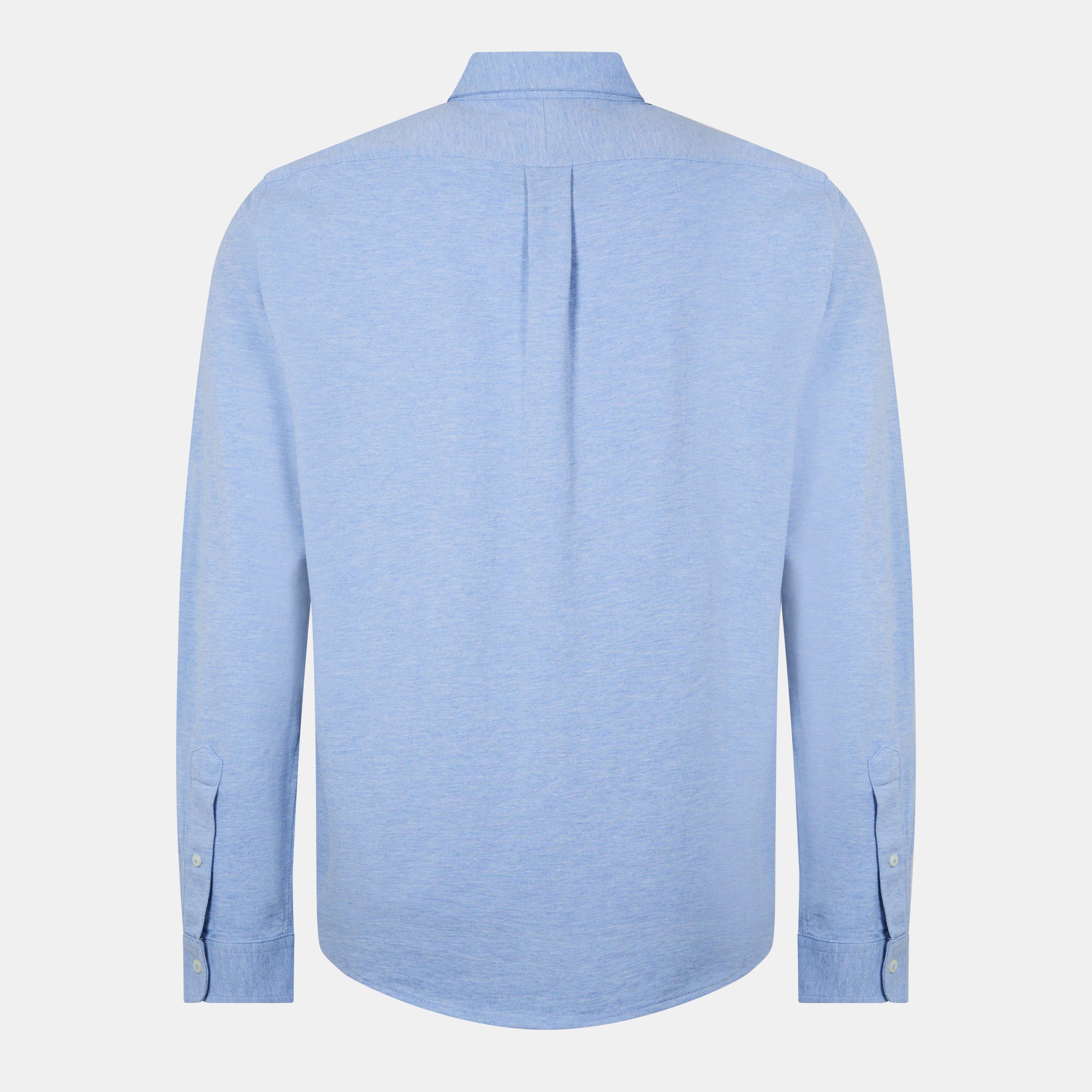 Slim Fit Button-Down Plain Shirt