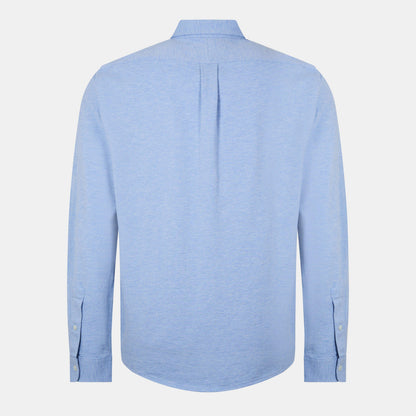 Slim Fit Button-Down Plain Shirt
