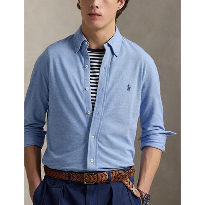 Slim Fit Button-Down Plain Shirt