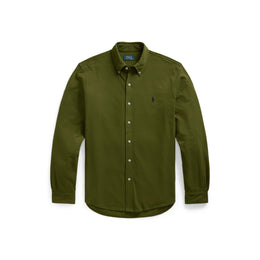 Slim Fit Button-Down Plain Shirt
