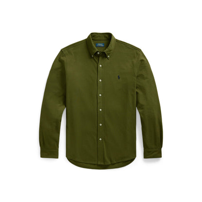 Slim Fit Button-Down Plain Shirt
