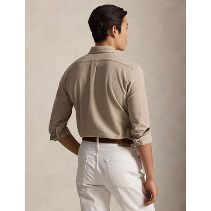 Slim Fit Button-Down Plain Shirt