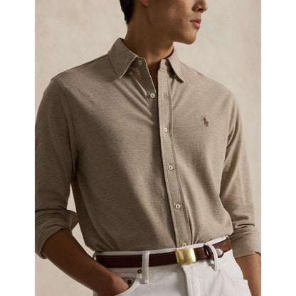 Slim Fit Button-Down Plain Shirt