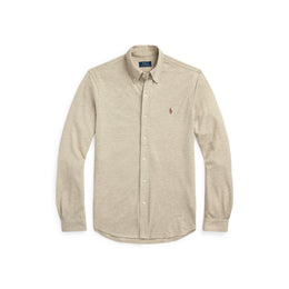 Slim Fit Button-Down Plain Shirt