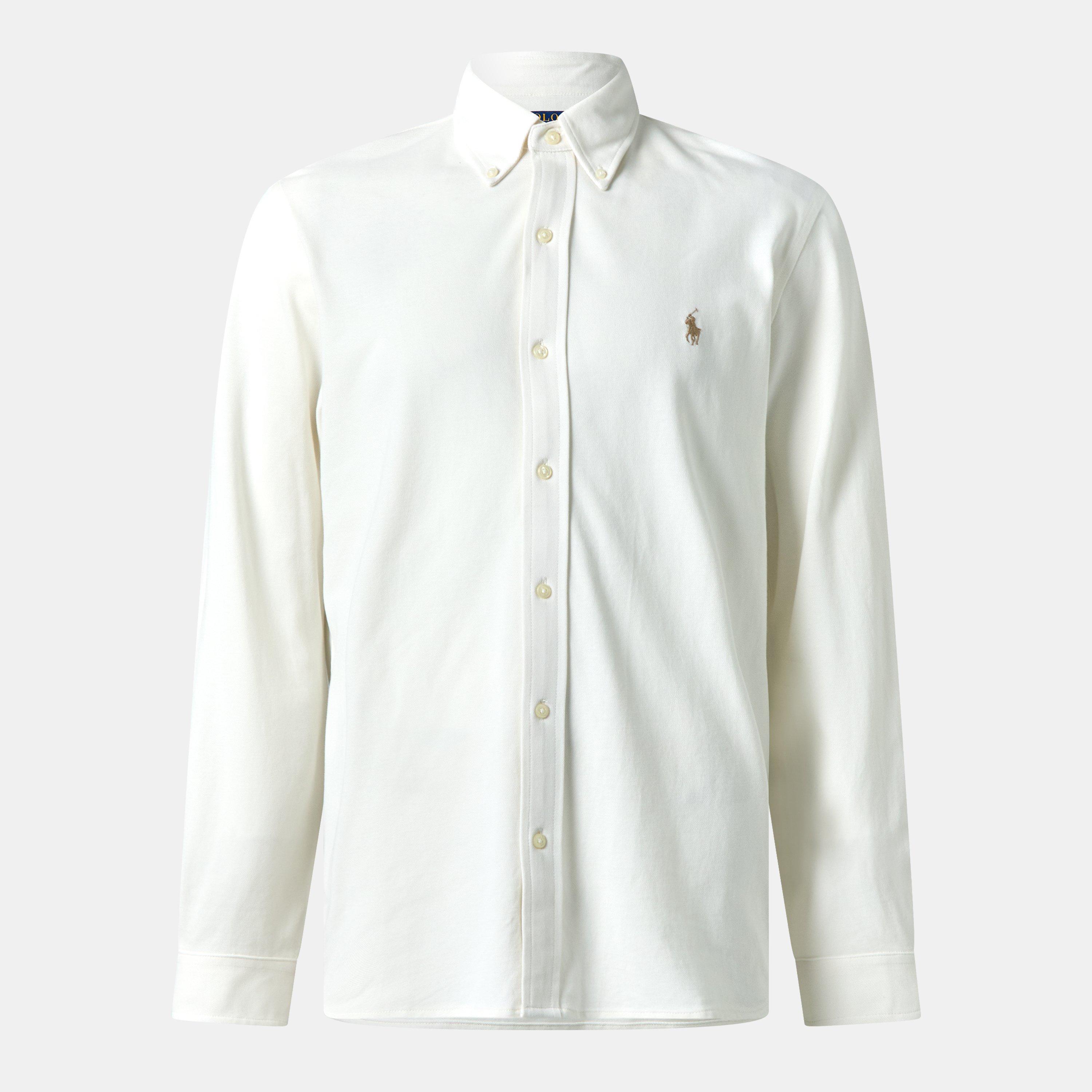Men's Slim Fit Button-Down Plain Shirt
