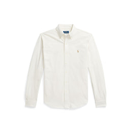 Slim Fit Button-Down Plain Shirt