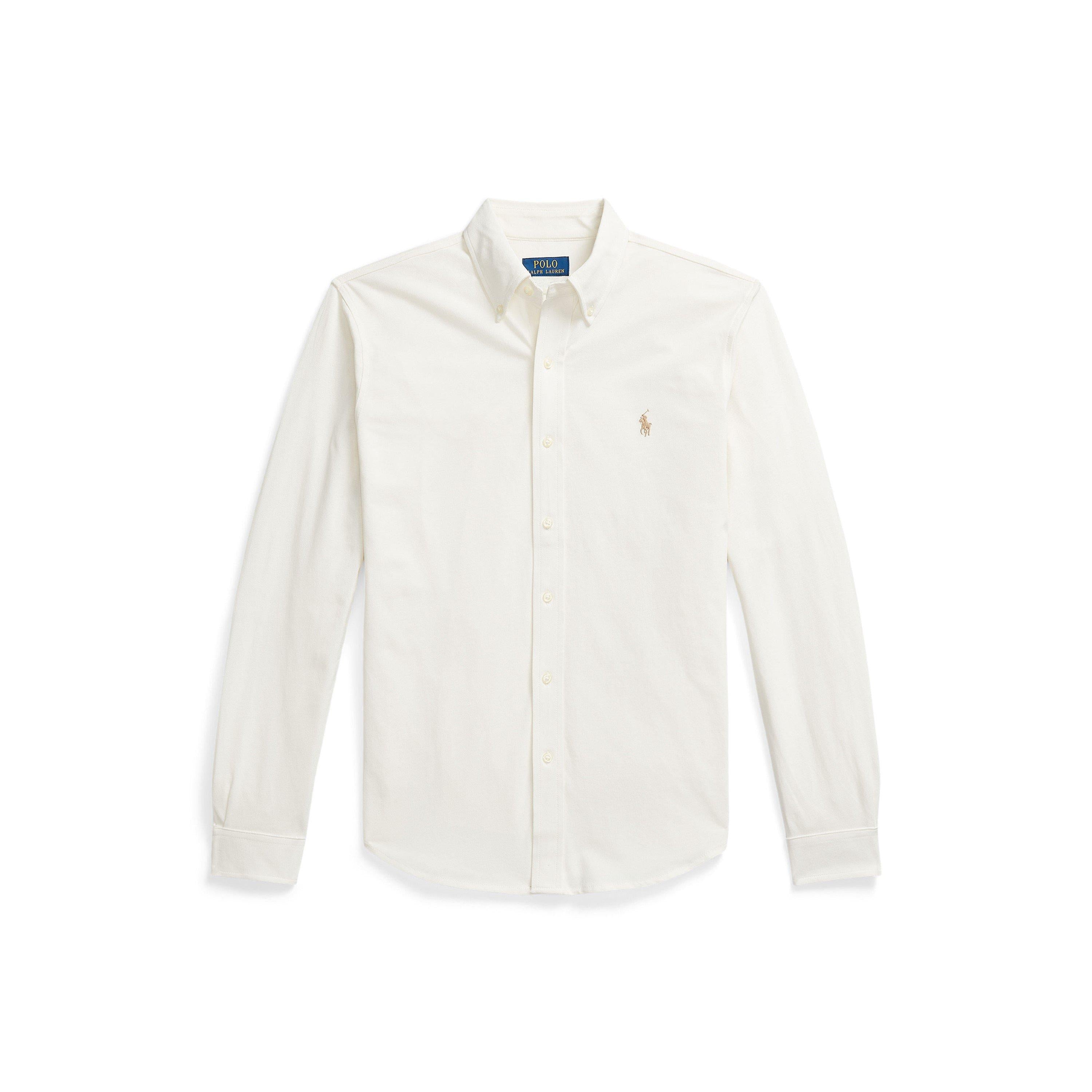 Slim Fit Button-Down Plain Shirt