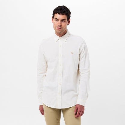 Men's Slim Fit Button-Down Plain Shirt