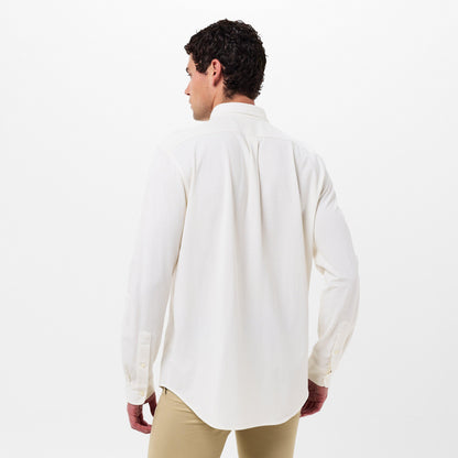 Men's Slim Fit Button-Down Plain Shirt
