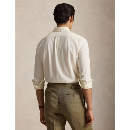 Slim Fit Button-Down Plain Shirt