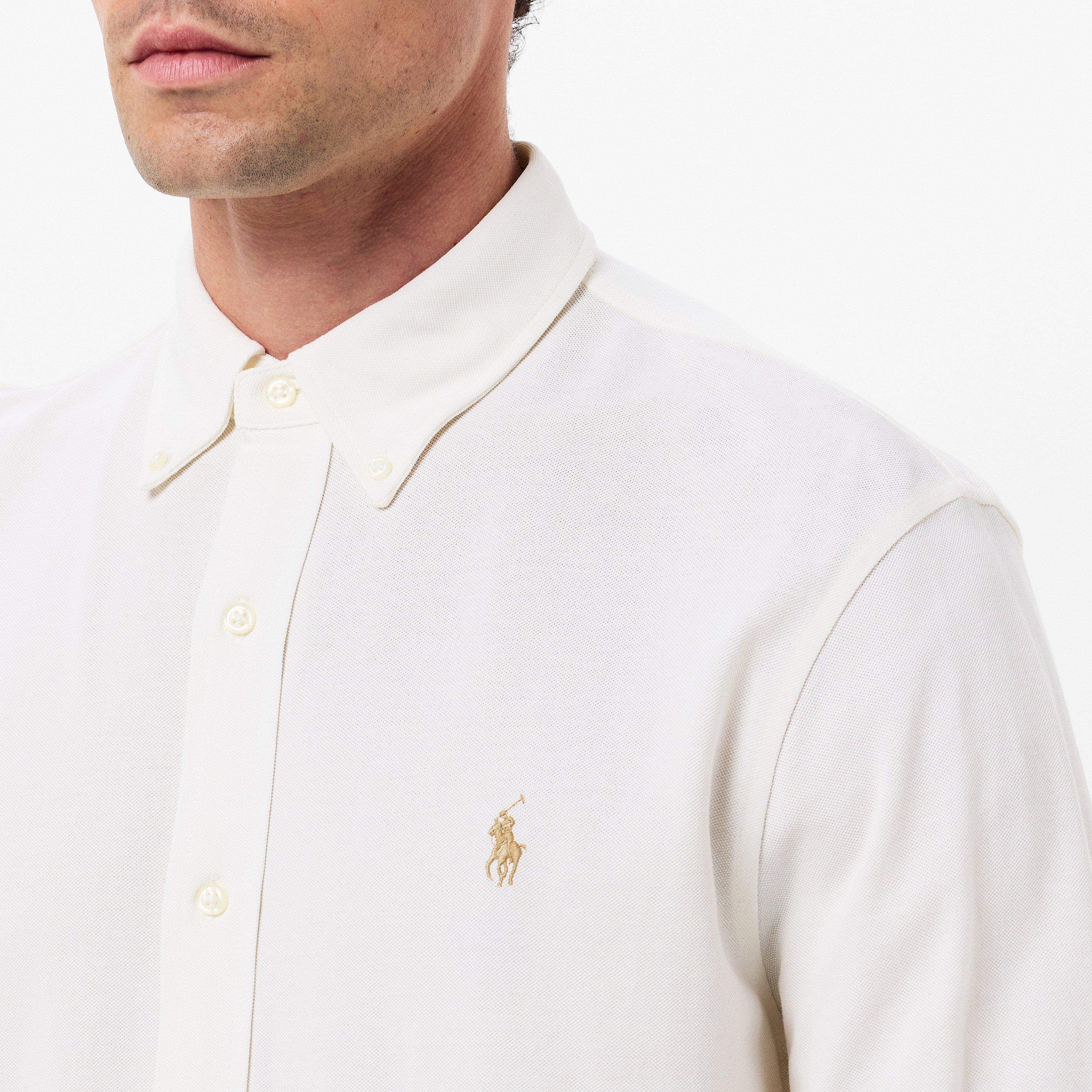 Men's Slim Fit Button-Down Plain Shirt