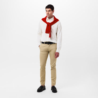 Men's Slim Fit Button-Down Plain Shirt