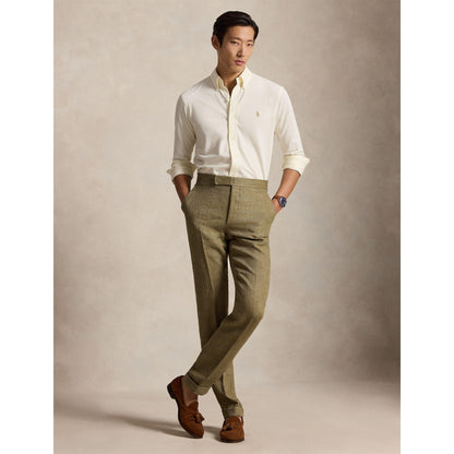 Slim Fit Button-Down Plain Shirt