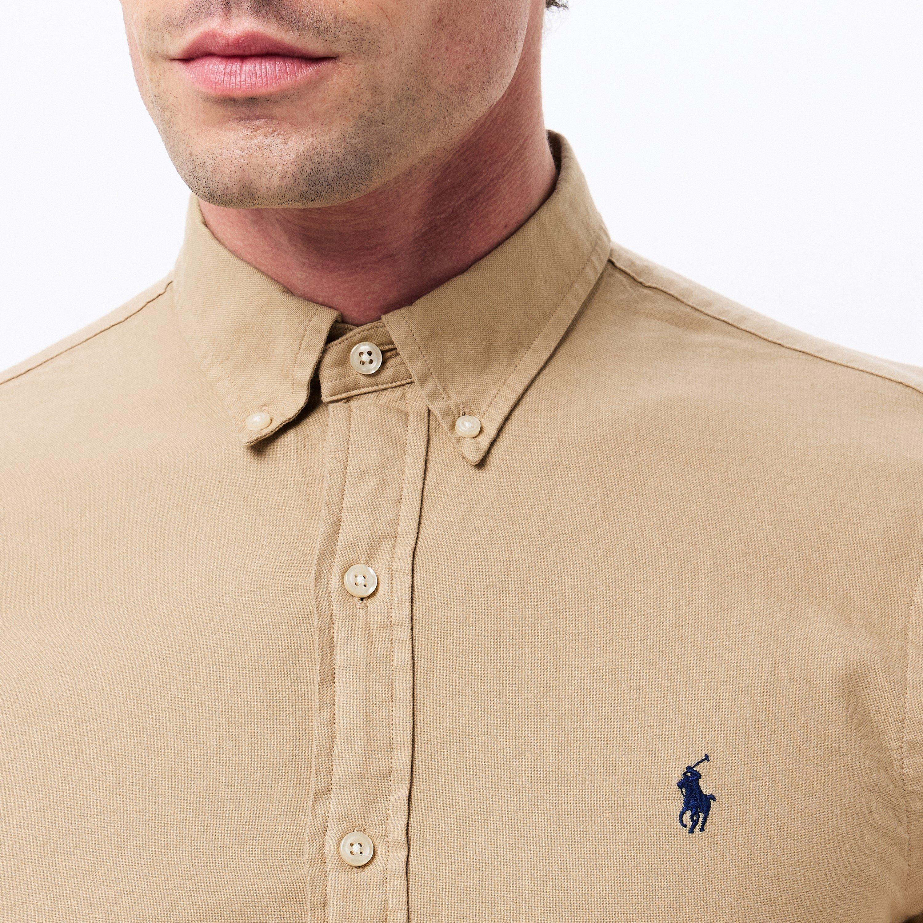 Men's Slim Fit Oxford Long Sleeve Shirt