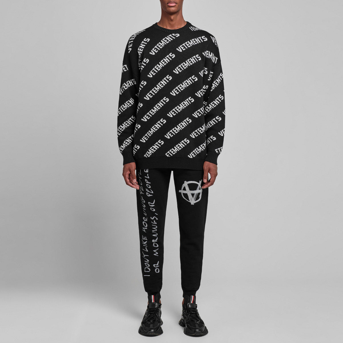 All Over Logo Crew Neck Jumper