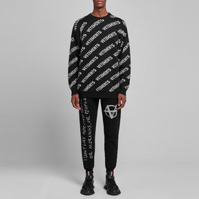 All Over Logo Crew Neck Jumper