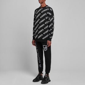 All Over Logo Crew Neck Jumper