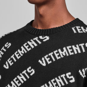 All Over Logo Crew Neck Jumper