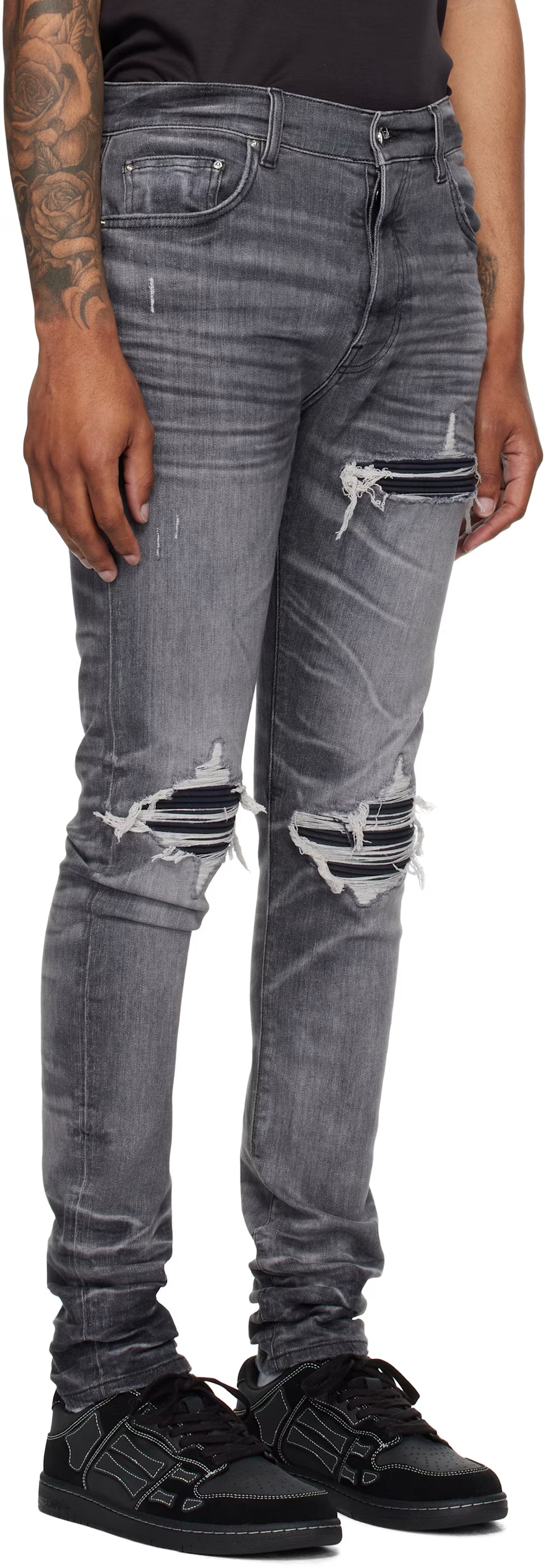 Gray Suede MX1 Jeans