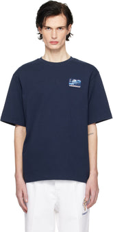 Navy Greek Temple Patch T-shirt