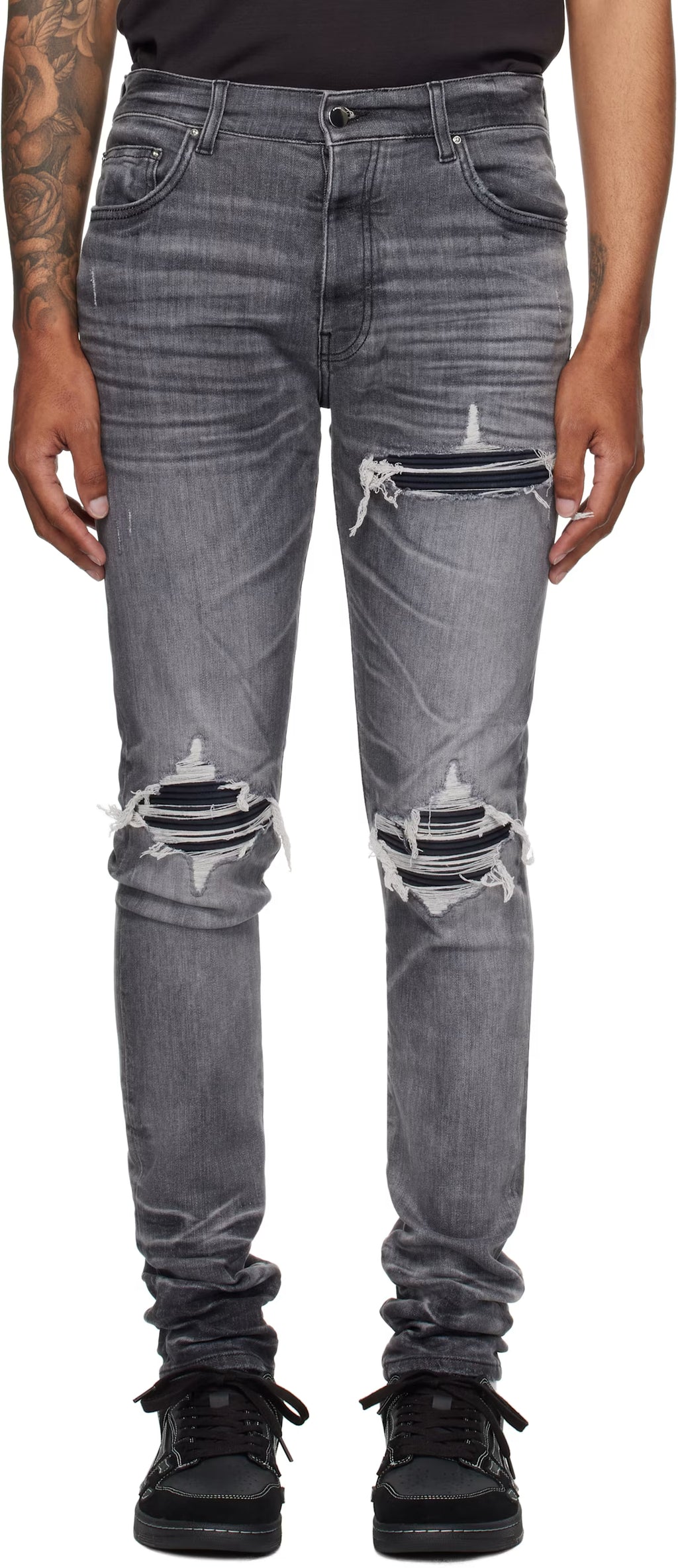 Gray Suede MX1 Jeans