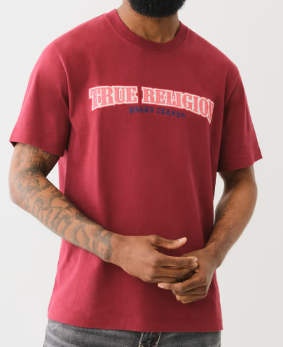 CROSS STITCH ARCHED LOGO TEE
