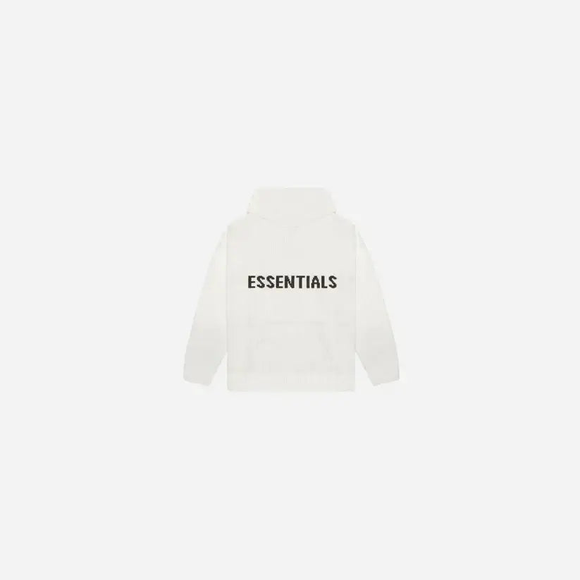 Essentials FEAR OF GOD ESSENTIALS KNIT HOODIE (FW20) LIGHT HEATHER OATMEAL - Size: S Hoodies | Shop From The Mirage
