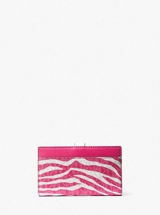 Greenwich Medium Zebra Signature Logo Wallet
