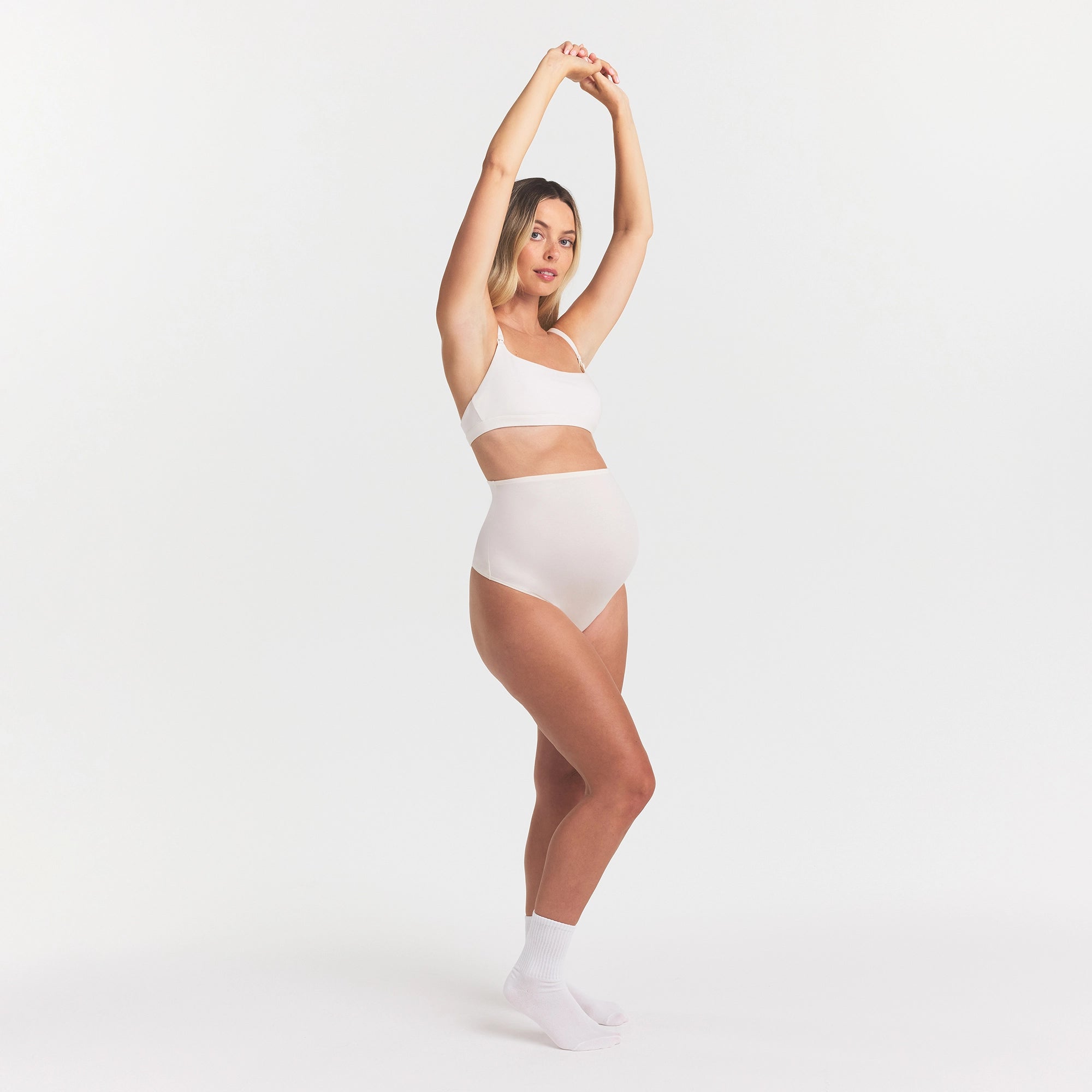 Cotton Jersey Maternity High-waisted Thong