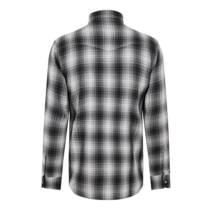 Checked Western Long-Sleeve Patterned Shirt