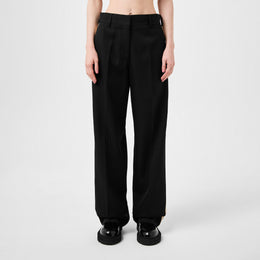 Knit-Tape Straight Trousers