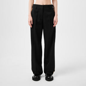 Knit-Tape Straight Trousers