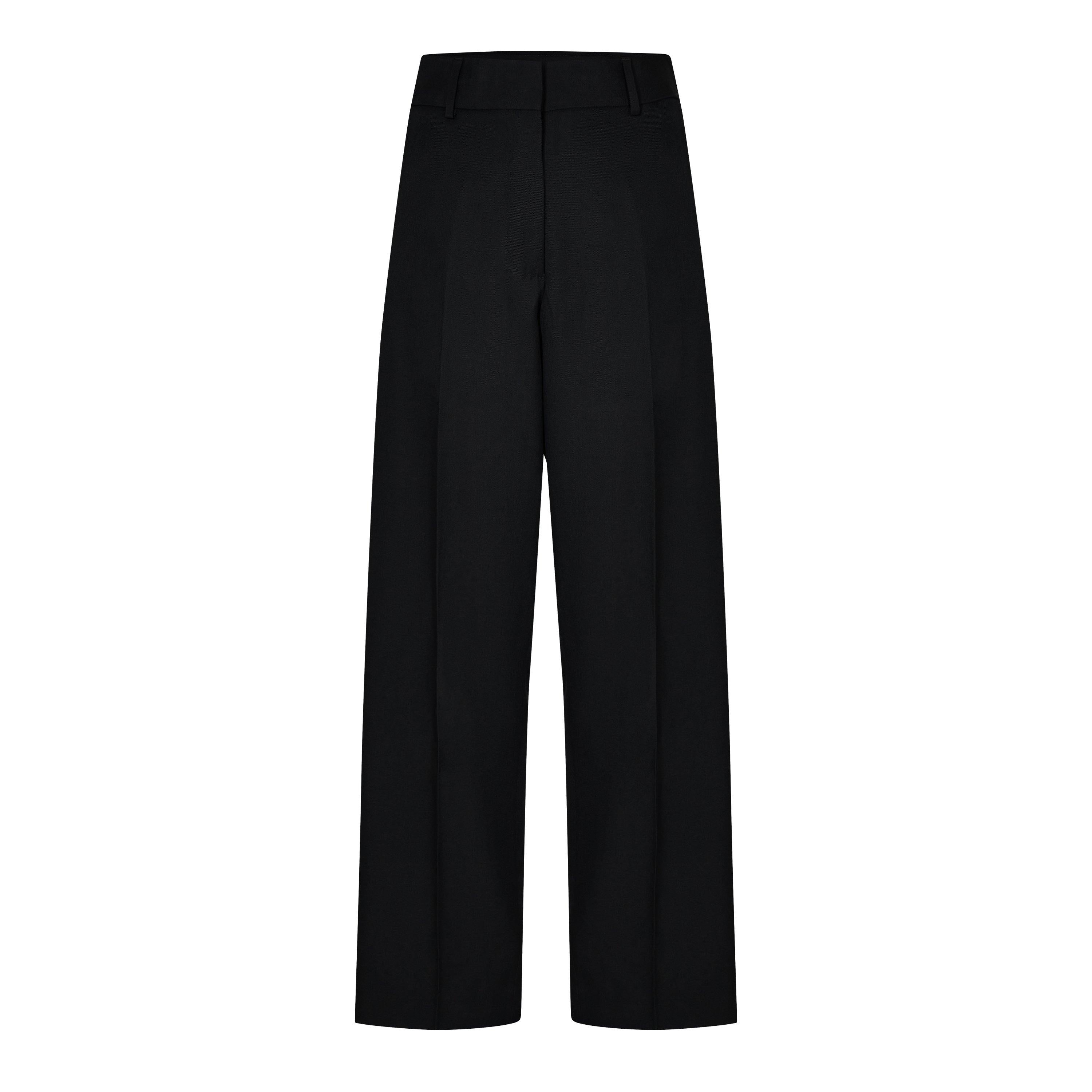 Knit-Tape Straight Trousers