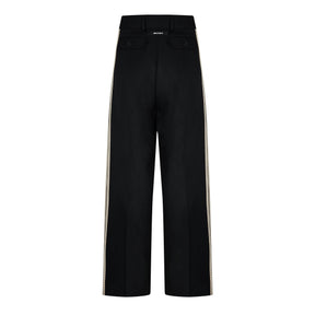 Knit-Tape Straight Trousers