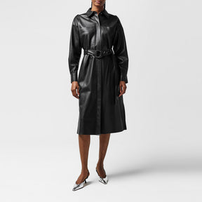 Women's Delaxa Dress, Synthetic-Coated Faux Leather