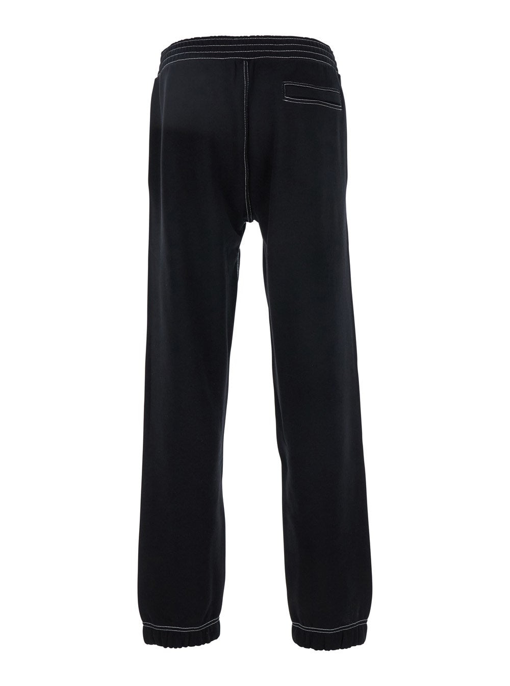 Givenchy Black Jogger Pants with 4G Embroidery in Cotton Man