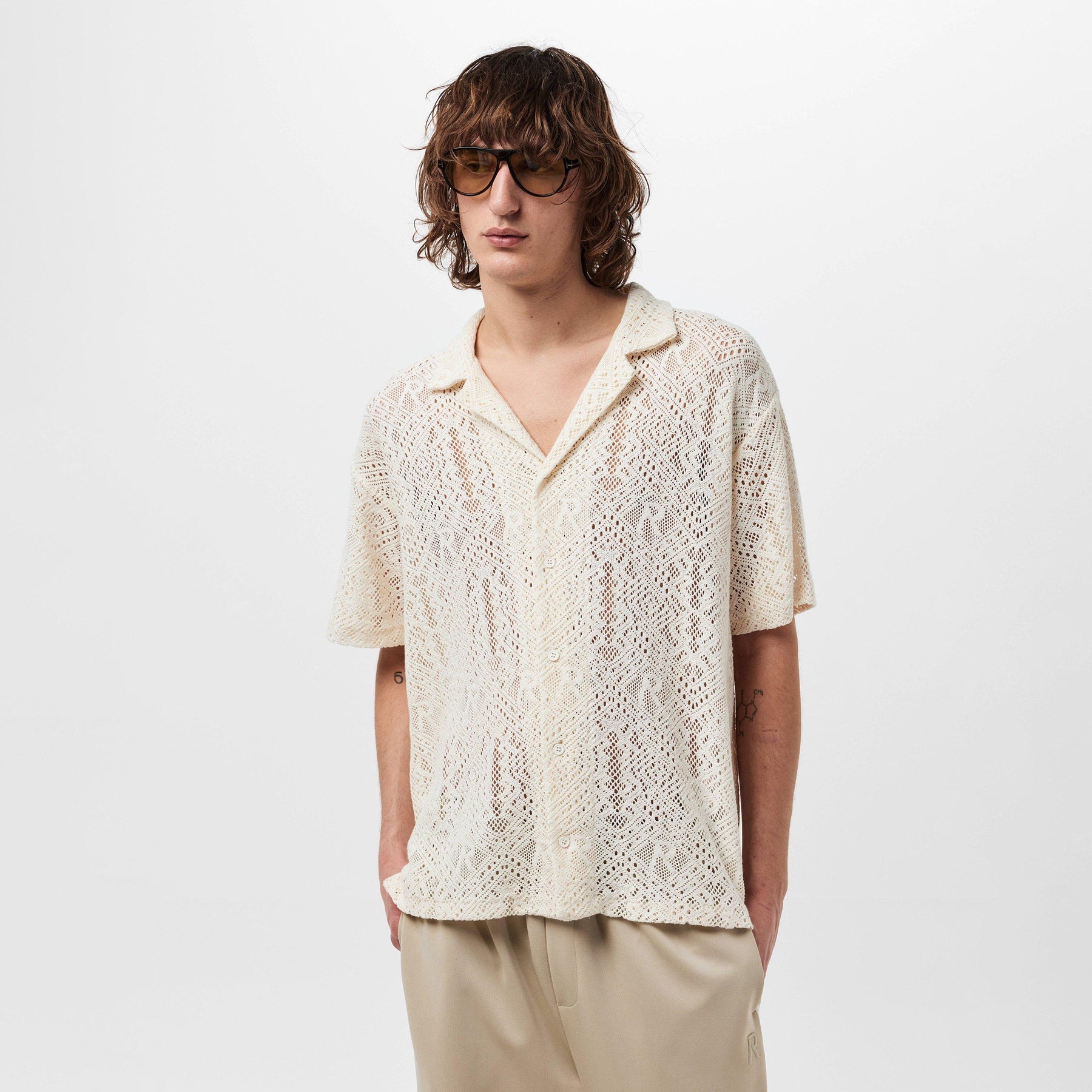 Men's Rep All-over Crochet Shirt